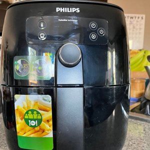 Philips Airfryer, Avance Turbo Star, Digital, Black, HD9641/96